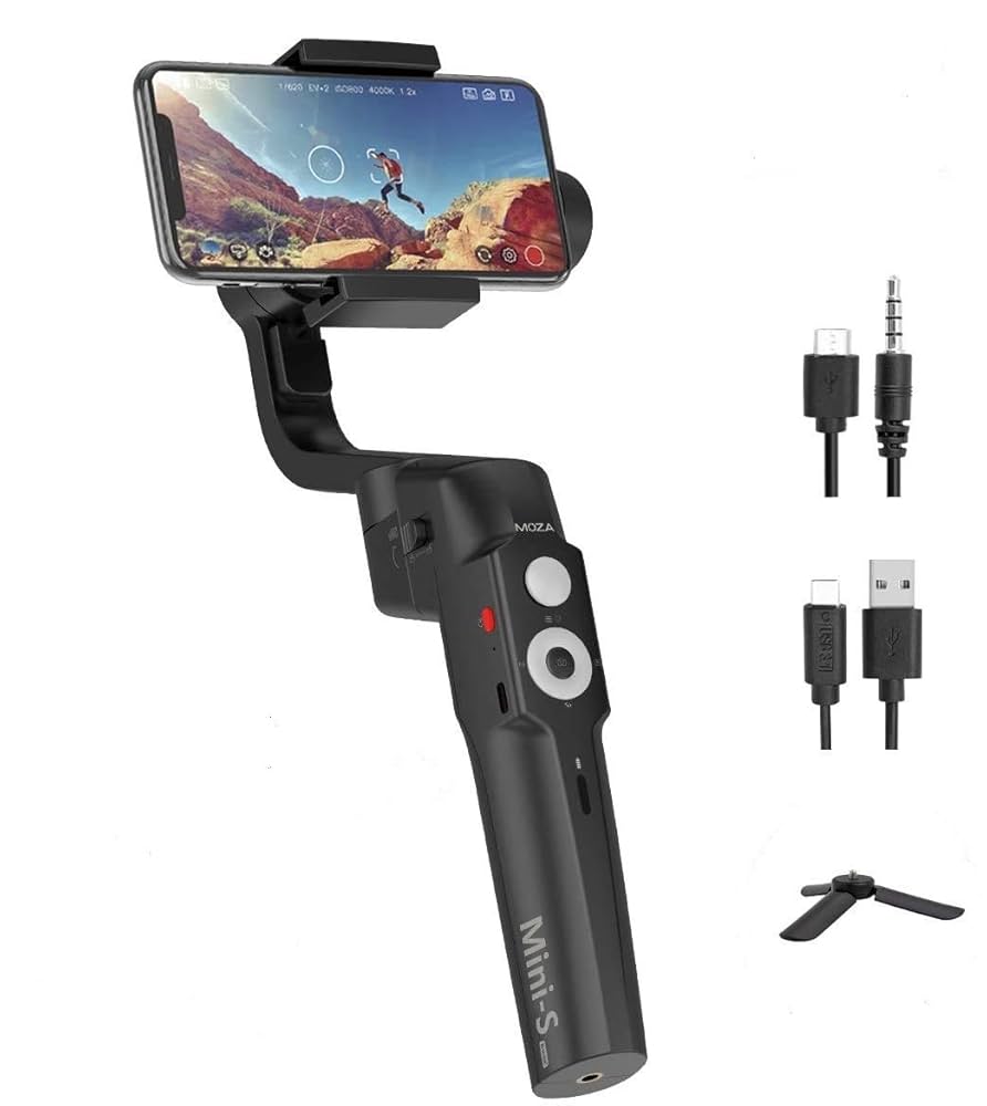 その他 Moza Mini-S Essential SmartPhone Gimbal Moza Mini-S Essential Smartphone Gimbal (Black) MS01 - Filmtools